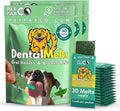 Dog Breath Freshener 5 in 1 – 30 Oral Strips – Natural Sage, Spirulina, Apple Cider Vinegar – Dogs Dental Care Products, Fresh Breath & Oral Hygiene Support – No Chew Dog Breath Mints