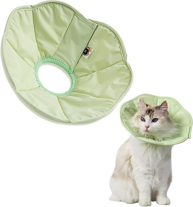 Touchdog Soft Cat Cone Collar, Waterproof Recovery Collar for Cats After Surgery, Lightweight Elizabethan Collar for Kittens, Small to Large