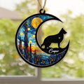 Dog Memorial Suncatcher - Custom with Name, Date & Breed - Pet Loss Keepsake - Home Decor