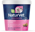 NaturVet – Tear Stain Plus Lutein – Eliminates Unsightly Tear Stains – Enhanced with Cranberry Extract, Marshmallow Root & Oregon Grape Root – for Dogs & Cats – 70 Soft Chews