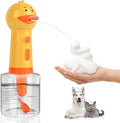 Electric Dog Shampoo Dispenser, Rechargeable Duck Soap Foaming Dispenser for Dog and Cat Bathing, Bathroom, Kitchen Sink, Toilet Cleaning, IPX7 Waterproof