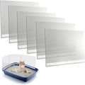 6 Pcs Cat Litter Box Pee Shields, Easy Clean Anti-Splashing Flexible High Side Litter Pan Cat Pee Shields- Litter Box Not Included