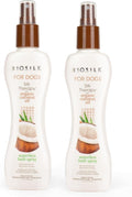 BioSilk for Dogs Silk Therapy Dog Shampoo Spray with Organic Coconut Oil - Waterless Dog Dry Shampoo Spray from BioSilk Silk Therapy, 7 Fl Oz - 2 Pack