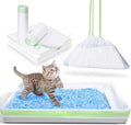 Cat Litter Liners with Anti-scratch Cardboard for Pet Scoop Free Self-Cleaning Litter Box, Kitten Waste Bag Compatible with Reusable/Disposable Refill Tray, Large Drawstring Kitty Poop Bags 20 Count
