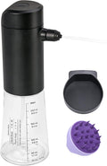 Airversa Electric Foaming Shampoo Dispenser with Hair Scalp Massager Brush 1100mAh IPX8 Shampoo Foamer for Woman Men Baby Kid Dog Cat ES1-Black Kit