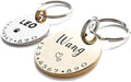 Cats Dogs ID Tags Personalized Lovely Symbols Pets Collar Name Accessories Simple Custom Engraved Supplies for Small Four Legged Child Necklace Chain Anti-Lost Shiny Stainless Steel 316L Charm