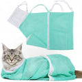 Cat Bathing Bag - Anti-Bite & Anti-Scratch Shower Bag, Adjustable Restraint Bag for Cat Washing, Nail Trimming & Injections, Breathable Mesh Design