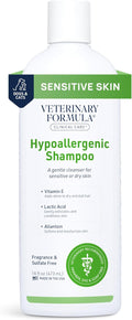 Veterinary Formula Clinical Care Hypoallergenic Shampoo for Dogs and Cats, 16 oz – No Harsh Ingredients – Fragrance-Free Pet Shampoo for Allergies and Sensitive Skin, Promotes Healthy Skin and Coat