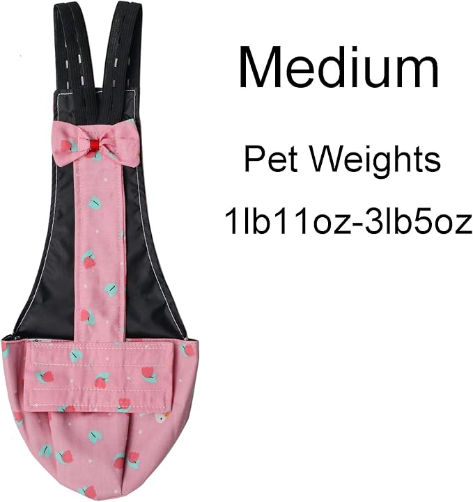 BestParts Adjustable Diaper Waterproof Reusable Diapers, Cloth Diaper Wearable Poultry for Farm Pet Goose, Pet Duck,Pet Chicken, (Pink Swan, M(1.65-3.31pounds), 1, Count)