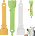 Cat Treat Spoon Squeeze, Sliding Kitten Strip Feeder Suitable for Puree and Delectables Bisque Lickable Wet Cat Treats, 3 Pcs Pet Food Dispenser for Puppies Small Pets