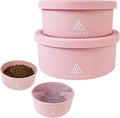 AVERYDAY 30 Oz Travel Dog Bowls with Lids, 2-in-1 Portable Pet Bowls for Food and Water, Leakproof Travel Dog Food & Water Bowl for Outdoor, Camping, Travel Dog Feeding Bowl, Daycare Pet Bowls