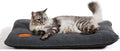 Self Warming Cat Bed Self Heating Pad 24 x 18 inch Thermal Pet mat for Indoor Outdoor Pets Double Filled Cat Mat with Washable Removable Cover Non-Slip Bottom (Dark Gray)