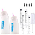 Puppy Bottles for Nursing,Puppys Bottles for Nursing Newborn Puppy,Syringe for Feeding Cat Bottle for Kittens,New Upgrade Kitten Silicone Newborn Supplies (Pink)