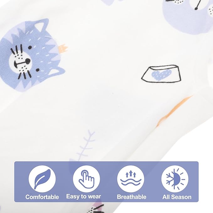 Cat Recovery Suit, Soft Breathable Cat Surgeries Suit, Cat Onesie for Cats After Surgeries, Prevents Licking Wounds, M, White
