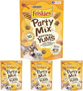 Friskies Party Mix Natural YUMS with Real Chicken Cat Treats, 6 oz, Pouch (Pack of 4)