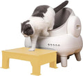 PAKEWAY Cat Ramp for Litter Box, Adjustable Elevated Cat Litter Box Step, for Automatic Litter Boxes & High - Entrance Litter Boxes - Ideal for Small & Elderly Cats