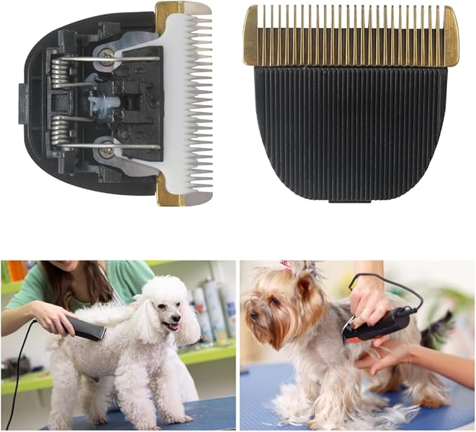 2X One Size 24 Pins Pet Clippers Replacement: Blades Cat Dog Accessory for Baorun P2/P3/P6/P7 Dog Grooming Supplies Blades
