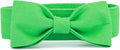 Segarty Dog Bow Ties, Adjustable Green Bowtie Collar for Small Medium Dogs Neck Girth 10.2-14.2in, Cat Tie Tuxedo Comfortable Cotton Pets Grooming Accessories for Formal Wedding Holiday Birthday Party