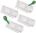 IBWell 4 Pack Bird Feeder for Cage Bird Food Bowl Parakeet Feeder Bird Water Parrot Feeder