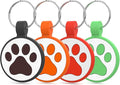 WhoseID QR Code Cat Tag, Modifiable Pet Online Profile, Multiple Emergency Contact, Scannable QR Code, Instant Location Email Alert (Medium to Large Breeds - 1.25", Black & Orange & Red & Green)
