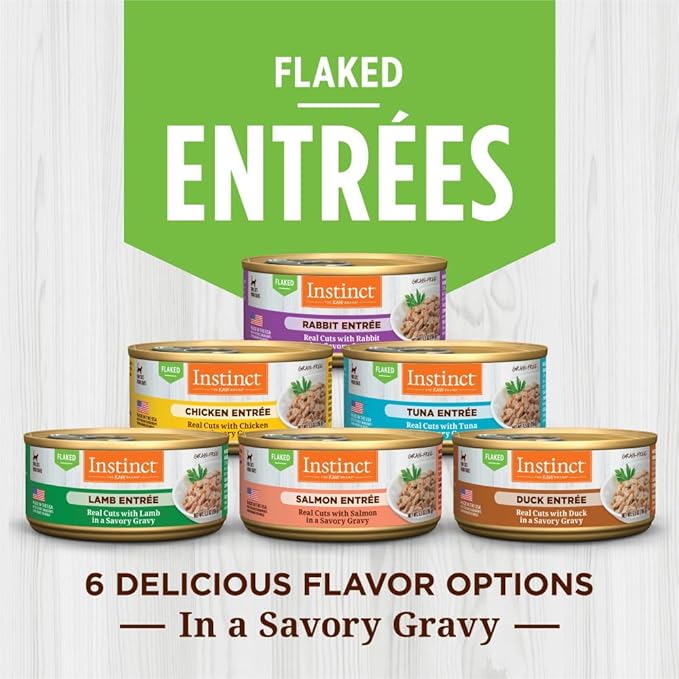 Instinct Flaked Entrée Wet Canned Cat Food - Salmon, 5.5 Ounce (Pack of 12)