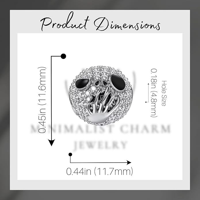 Pet Charm, Cute Dog Charm, Animal Dangle Charm, Sterling Silver Charm, Gift For Women, Friends, Wife, Mother, Christmas, and Halloween, Compatible With Pandora