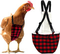 Chicken Diapers Duck Diaper Bird Diaperalls for Hens, Roosters, Ducks, Ducklings, Birds - Reusable, Adjustable by Uni Infinity (Buffalo Plaid, Chicken Large, 1, Count)