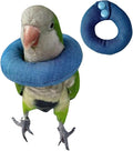 Parrot Neck Collar Pet Anti-bite Picking Feather Healing Protective Neck Cover Collar for Birds Conures Cockatiels Lovebirds Budgies Cockatoos African Grey Random Color (L)