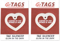 GoTags Dog Tag Silencers, Glow in The Dark Silencer to Quiet Noisy Pet Tags