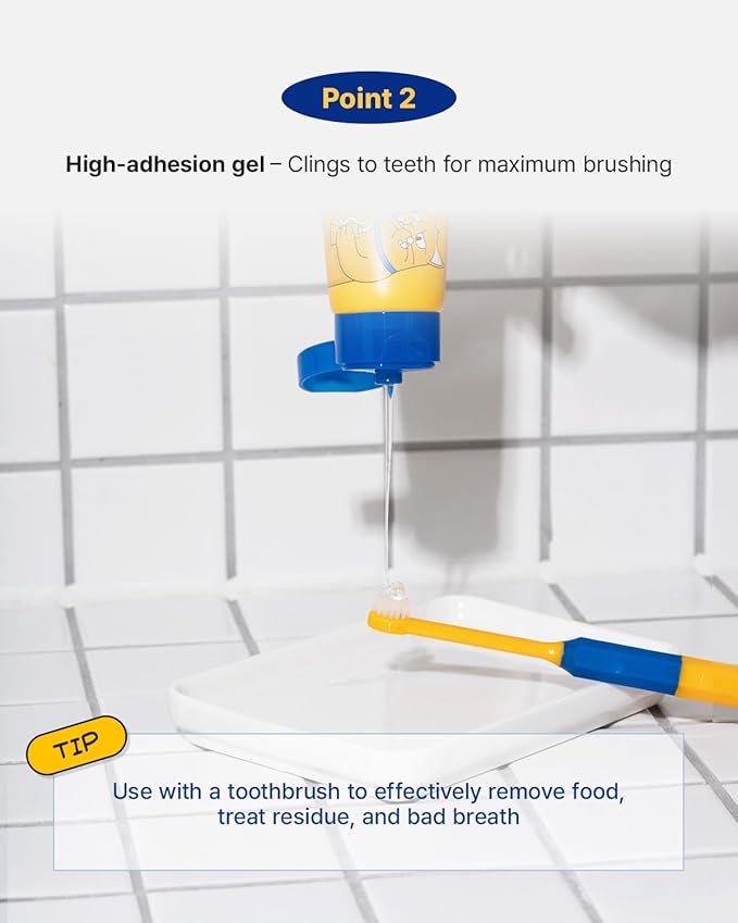 PETHROOM Pet Dental Clean Toothpaste for Dogs & Cats – Fresh Breath & Plaque Control, Gentle Formula – Mild Pet Friendly Flavor, Net Wt 2.1 oz