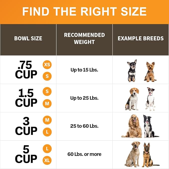 Neater Pet Brands Stainless Steel Slow Feed Bowl - Non-Tip & Non-Skid - Stops Dog Food Gulping, Bloat, Indigestion, and Rapid Eating (5 Cup)