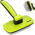 Pecute Self-Cleaning Slicker Brush for Dogs, Cats, Lightweight Dog Brush for Shedding Massaging Grooming, Cat Brush Gently Removes Loose Fur Undercoat for Dogs Cats Rabbits of All Hair Types