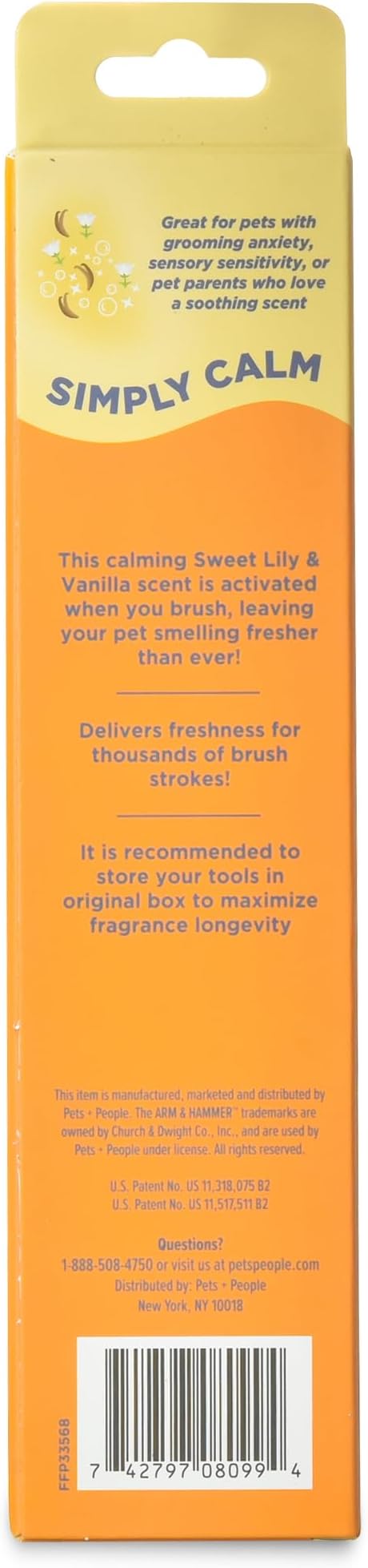 Arm & Hammer Deodorizing Pin & Bristle Dog Grooming Brush with Fragrance Transfer Technology – Scented 2-in-1 Dog Brush for Detangling & Shedding, Pet Brushes for Dogs, Sweet Lily & Vanilla Scent