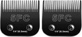 Audoc 2PCS 5FC Blades Dog Grooming Blades Compatible with Andis/Oster A5/Wahl KM-10 Series Dog Clippers,Detachable Clipper Replacement Blade,Black(5FC/2PCS)