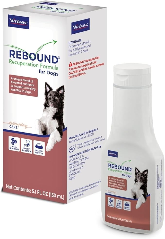 Virbac REBOUND® Recuperation Formula for Dogs - Promotes the restoration of healthy digestion, hydration, and nutrition