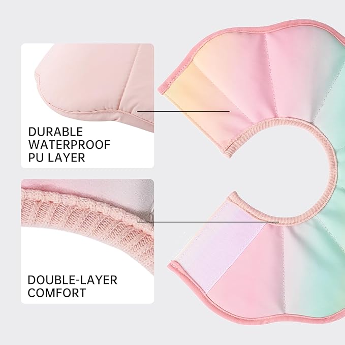 Touchdog Soft Cat Cone Collar, Waterproof Recovery Collar for Cats After Surgery, Lightweight Elizabethan Collar for Kittens, Small to Large