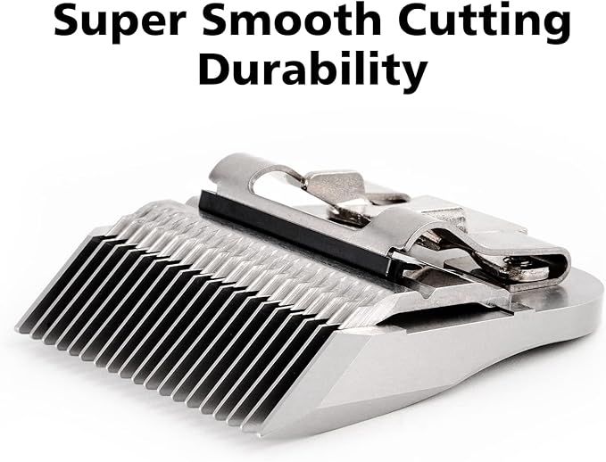 KBDS Detachable Pet Clipper Blades,Compatible with Most Andis,Oster,Wahl A5 Clippers,Made of Extra Durable German Steel, 1/2'' 13mm Inch Cut Length,3 3/4F Blade