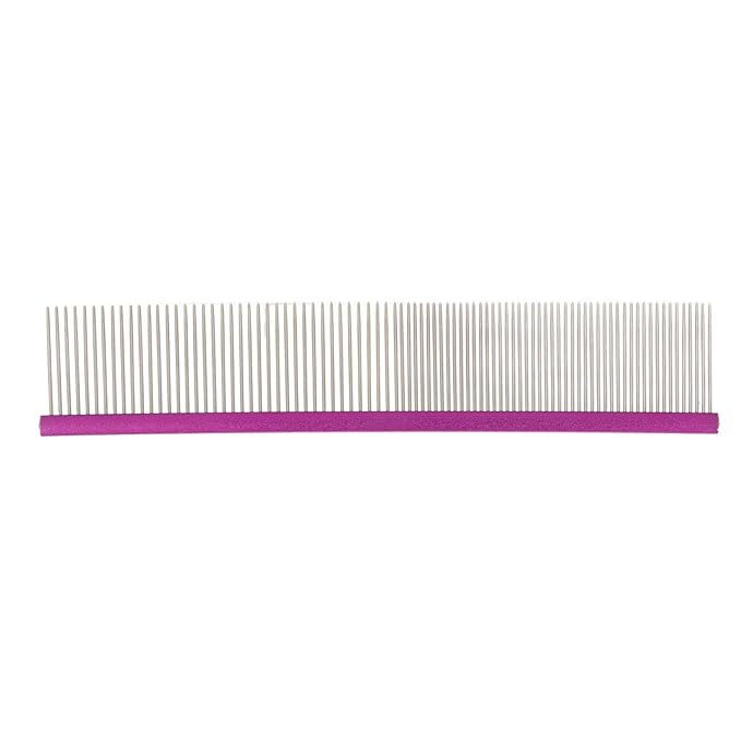 Metal Dog Comb, Stainless Steel Cat Comb for Removing and Knots Dog Combs with Rounded Ends for Long and Short Haired Breeds