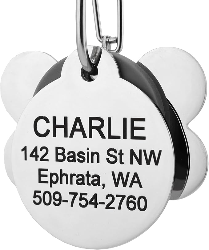 GoTags Pet ID Rubber Tag Silencer with Connector, Great for Dog and Cat Tags, Silences Annoying Tag Noise (1 Pack)