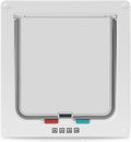 Cat Door- 4-Way Locking Option, Weatherproof & Secure Cat Flap with Easy Installation Kit for Interior/Exterior Doors and Walls (XL)
