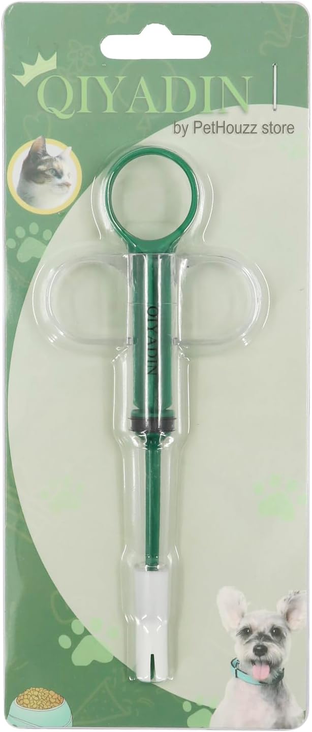 Cat Pill Shooter, Pet Pill Gun for Cats and Dogs, Pet Medicine Dispenser for Small Animals, Dog Piller Shooter with Fixed Soft Tip (Anti-Fall)