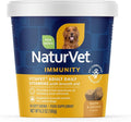 NaturVet VitaPet Adult Daily Vitamins Plus Breath Aid for Adult Dogs, 60 ct Soft Chews, Made in The USA with Globally Source Ingredients
