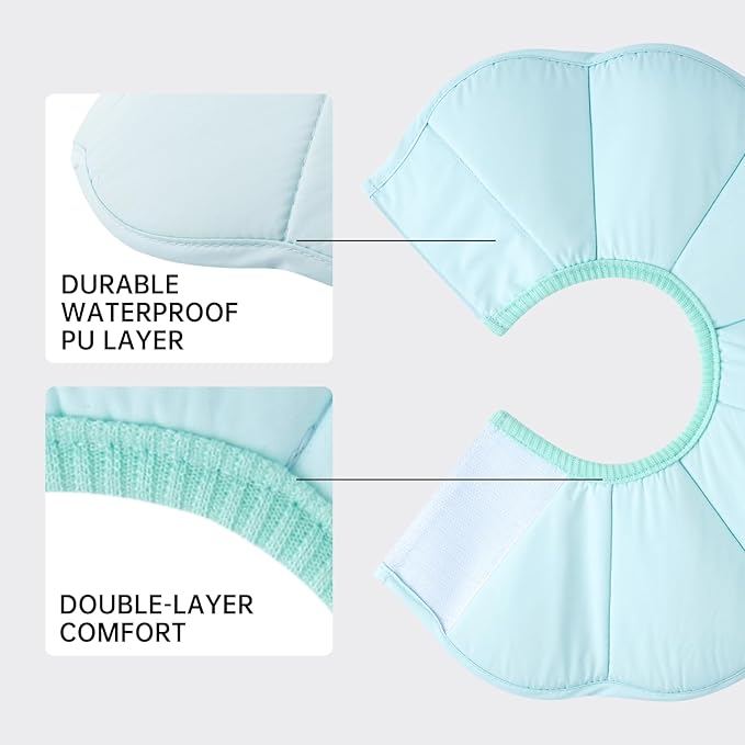 Touchdog Soft Cat Cone Collar, Waterproof Recovery Collar for Cats After Surgery, Lightweight Elizabethan Collar for Kittens, Small to Large