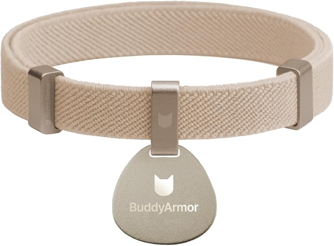 Engraved Pet ID Tag - Personalized Name Tag Engraved Cat Collar Charms, Aluminum Alloy Customized Cat Name Tag for Kitten Small Large Cats (Pocket-Linen)
