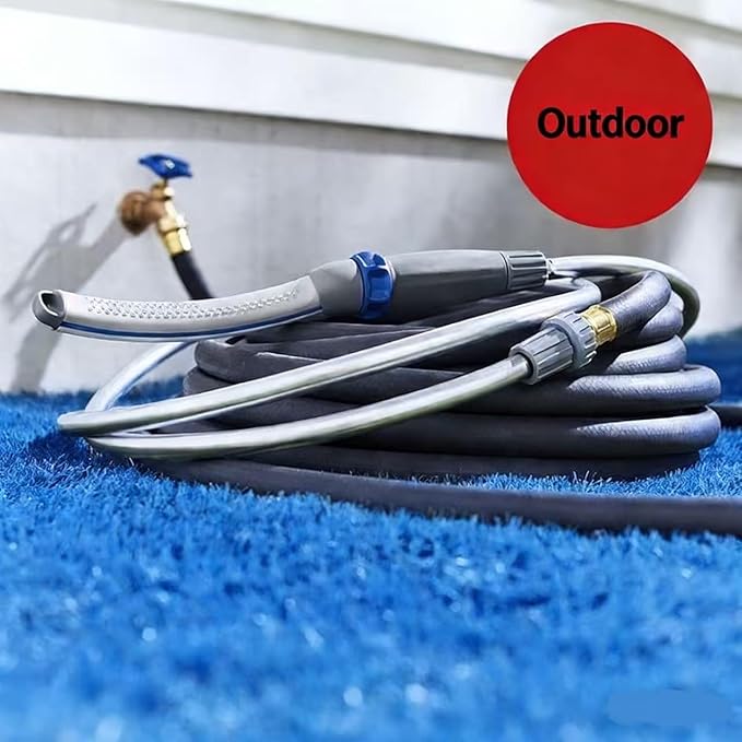 Dog Bathing Spray Nozzle, Non-slip Ergonomic Grip Convenient Dog Bathing and Cleaning Tool, Indoor and Outdoor Dual-use Spray Gun, with 8-foot Soft Hose