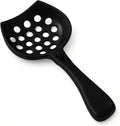 cat Litter Scooper with Holder: Easy-to-Clean cat Scooper for Litter Box; Ergonomic Handle Design for Pooper Scooper cat; Compatible with Clumping and Pellet Litter Scoop. (Black)