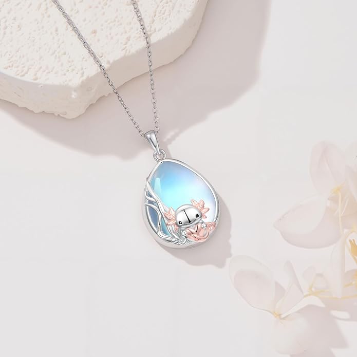 Guinea Pig/Raccoon/Butterfly/Panda/Hummingbird/Giraffe/Rabbit Necklace 925 Sterling Silver Animal Pendant Jewelry Gift for Women Mom