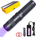 LIGHTFE Black Light Flashlight UV302 UV Flashlight 395nm Max.3000mW High Power for UV Glue Curing, Rocks and Mineral Glowing, Pet Urine Detector, AC Leak Detector