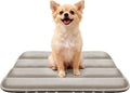 Dog Bed Mat, Reversible Dog Crate Pad with Washable Kennel Mat and Soft Foam, Flat Pet Bed for Dogs & Cats, for Crates Carriers & Travel (Light Brown, 23" L*14" W*1.5" Th)