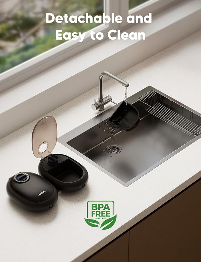 WOPET Automatic Cat Feeder, 48-Hour Timed Pet Food Dispenser with Ice Pack for Freshness, Yogurt & Canned Meals – Perfect for Cats, Kittens & Small Dogs